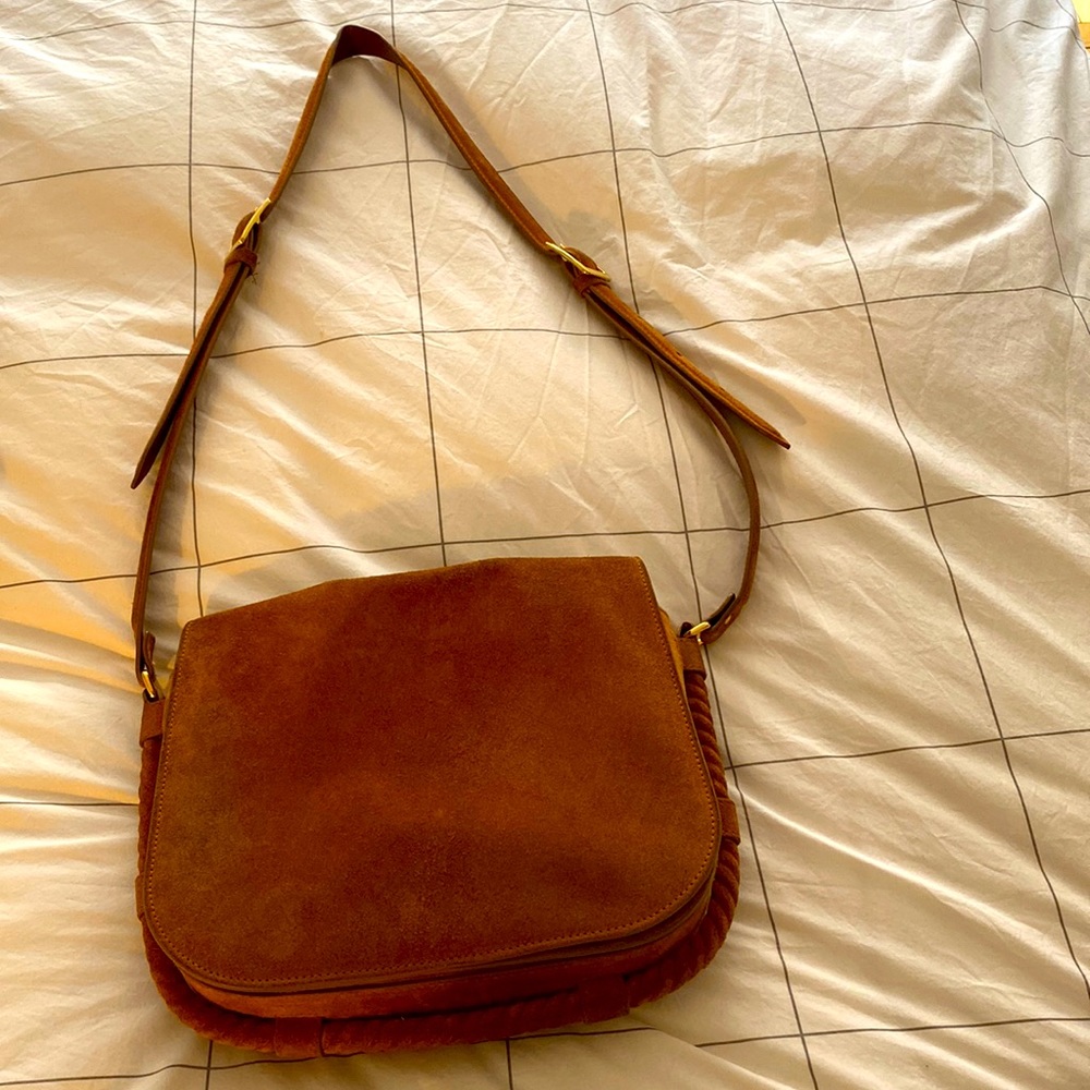 Jenni Kayne suede saddle bag